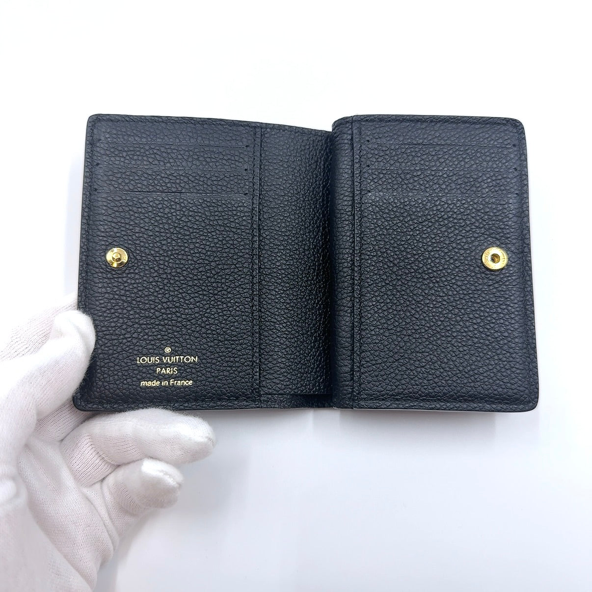 ルイヴィトン M80151 RFID モノグラムアンプラント ポルトフォイユクレア ノワール ブラック 二つ折り財布 B2576