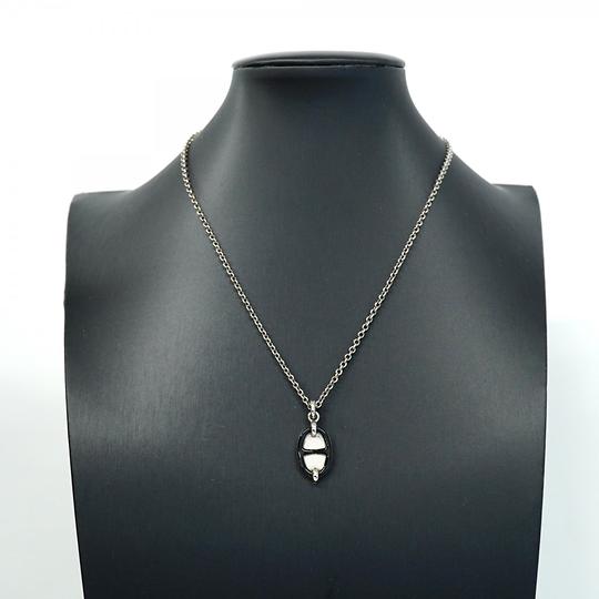 エルメス ネックレス ミニマイヨンPM メタル シルバー ブラック B3187