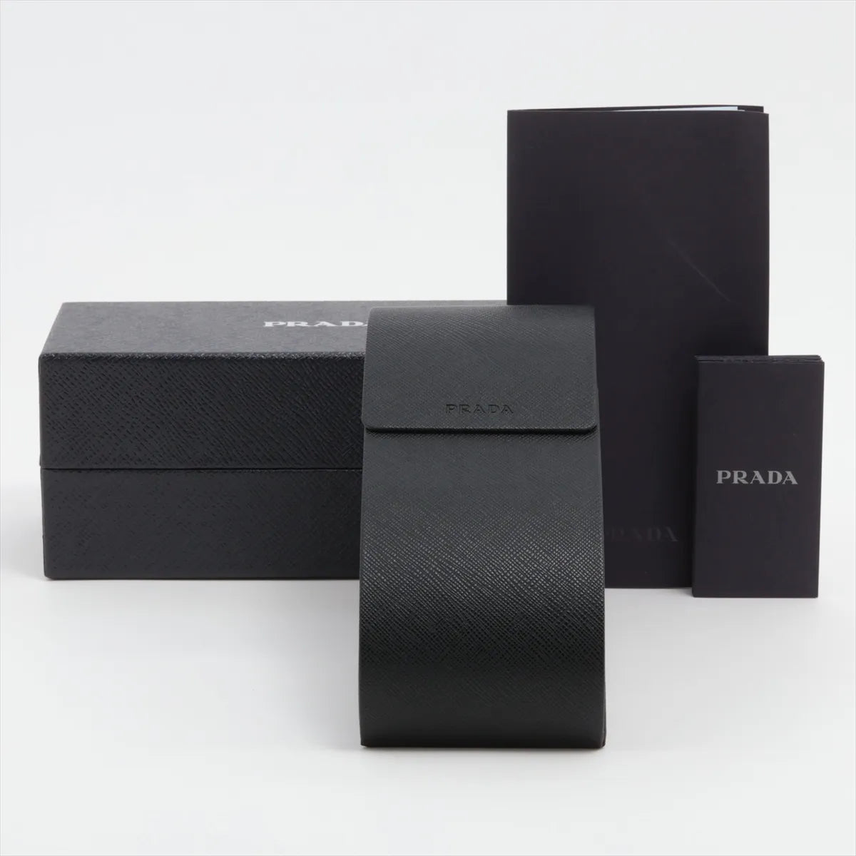 E4089 プラダ SPR09Z-F トライアングルロゴ サングラス 55□17 プラスチック ブラック
