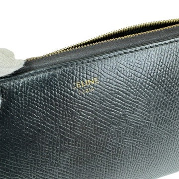 A2865 セリーヌ ラウンドジップ 長財布 ブラック