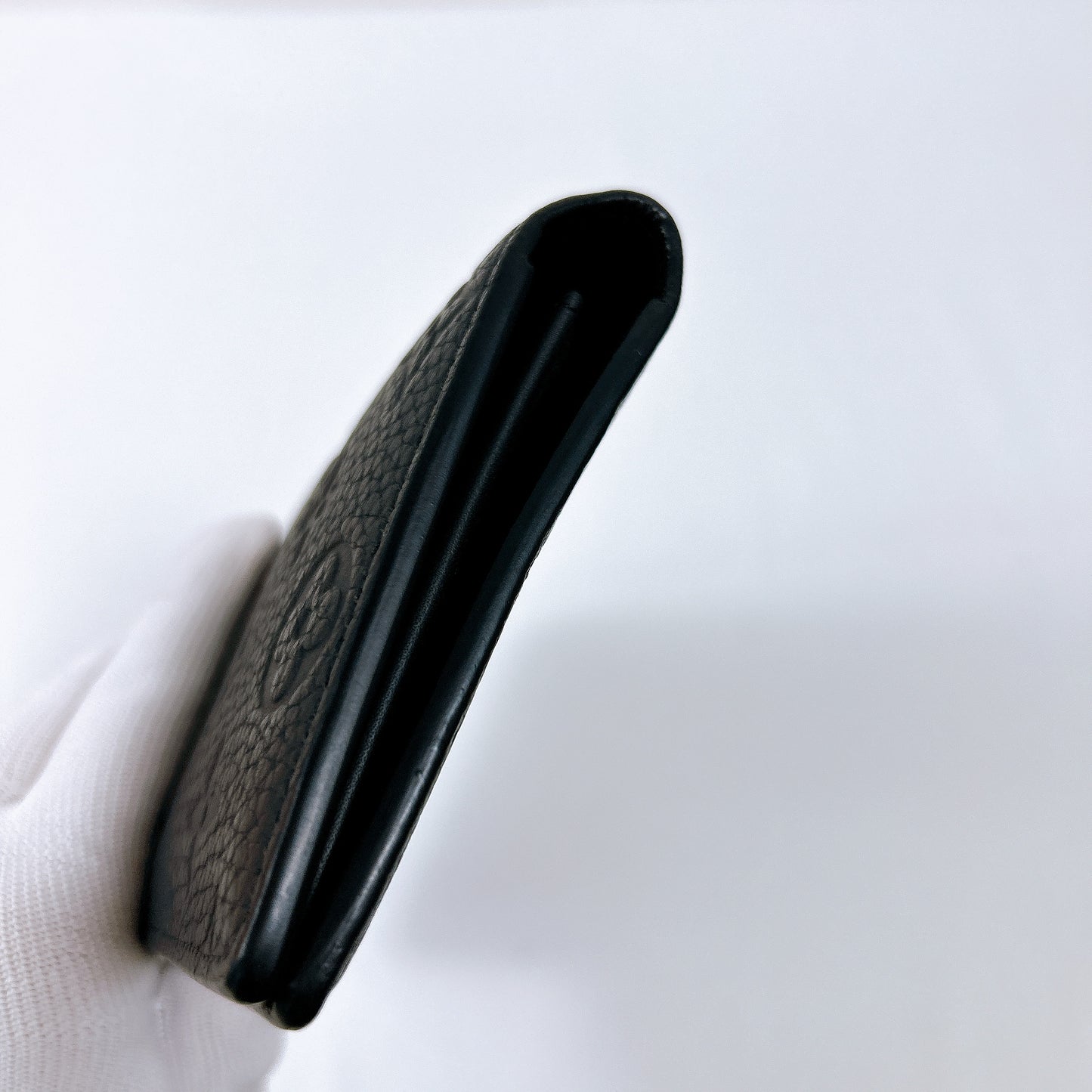 B1183 ルイヴィトン モノグラム トリヨン ブラザ 二つ折り長財布 黒 NFC