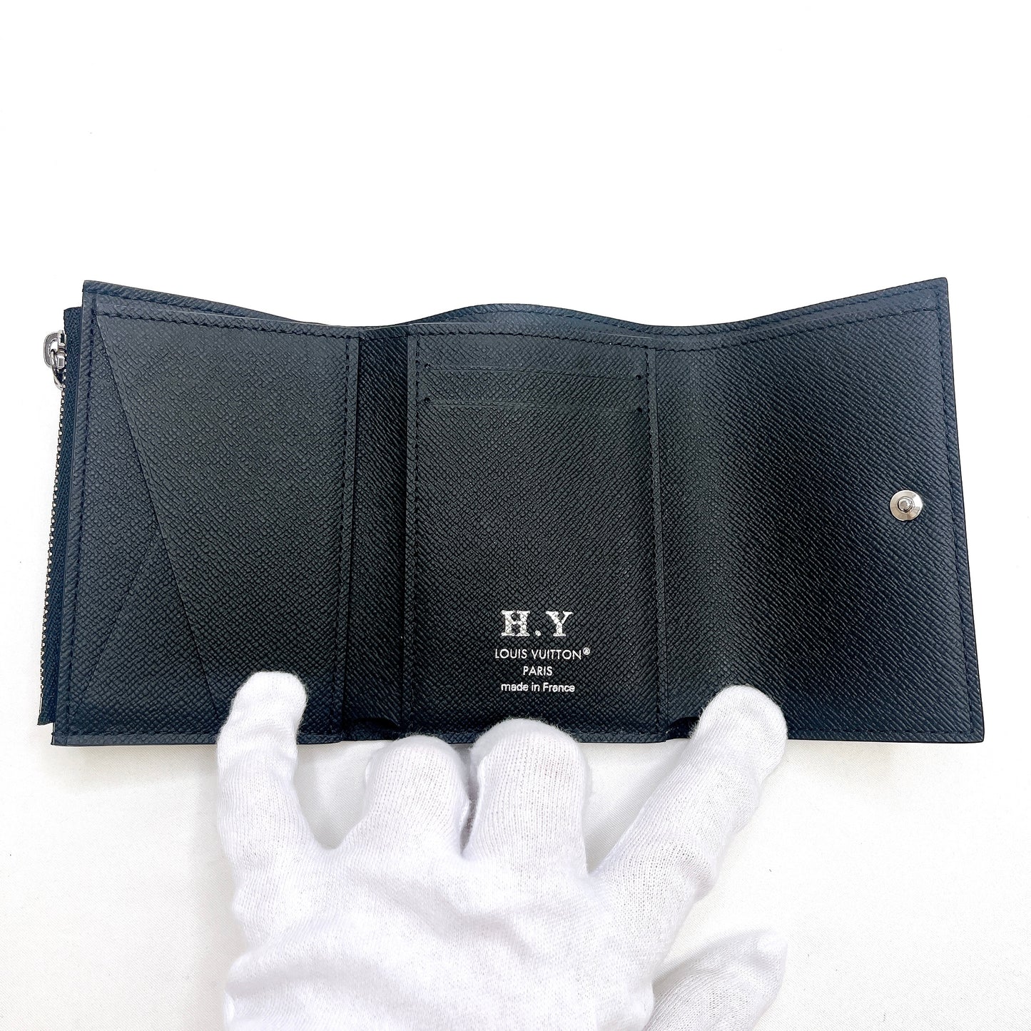 B2244 ルイヴィトン モノグラムエクリプス ヴィクターウォレット M12598 ブラック コンパクトウォレット RFID 箱