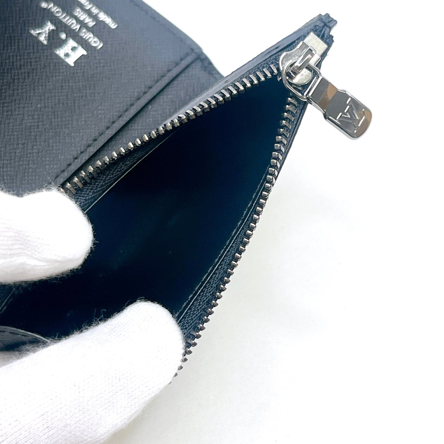 B2244 ルイヴィトン モノグラムエクリプス ヴィクターウォレット M12598 ブラック コンパクトウォレット RFID 箱