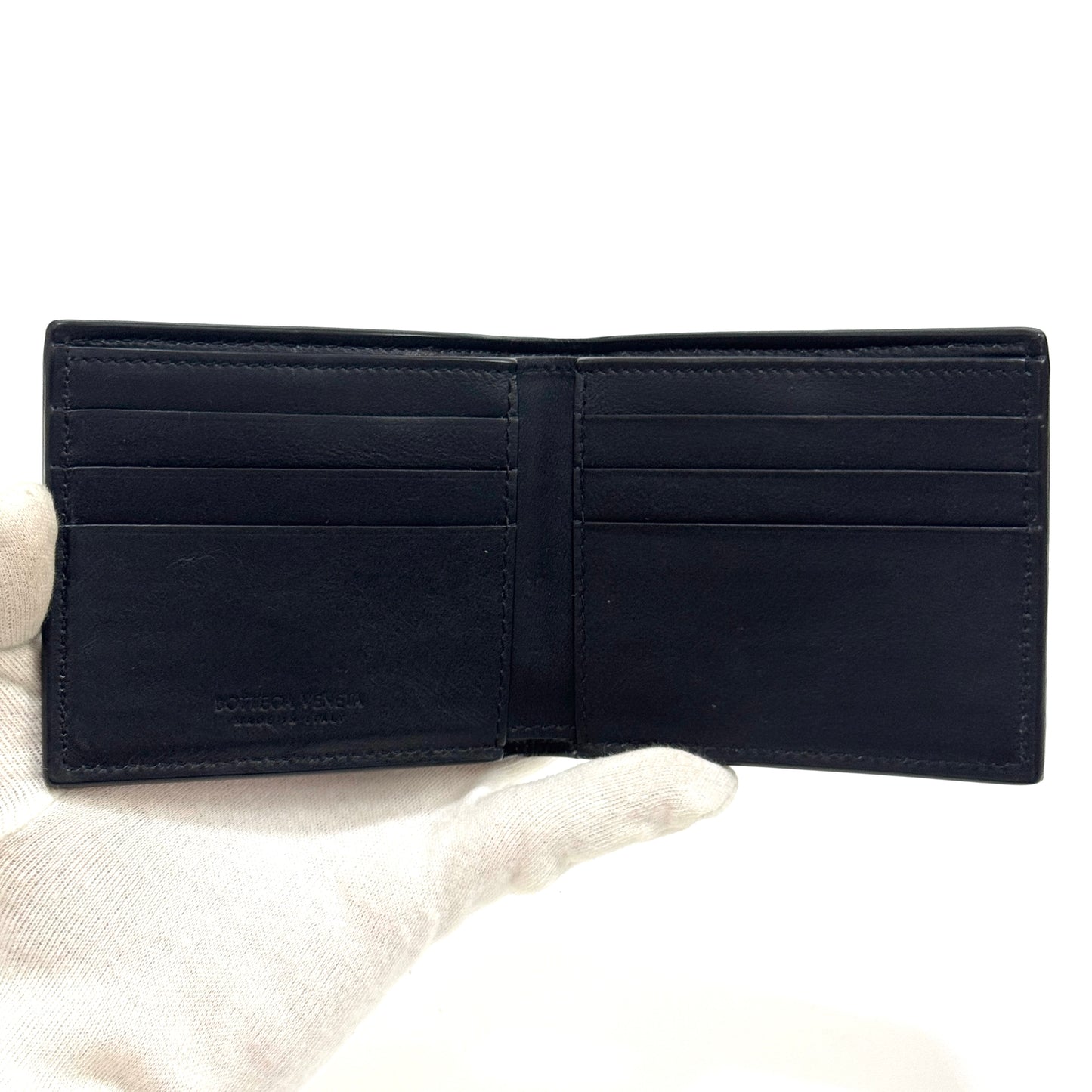 BOTTEGA VENETA カセット 二つ折り財布 黒 B2732