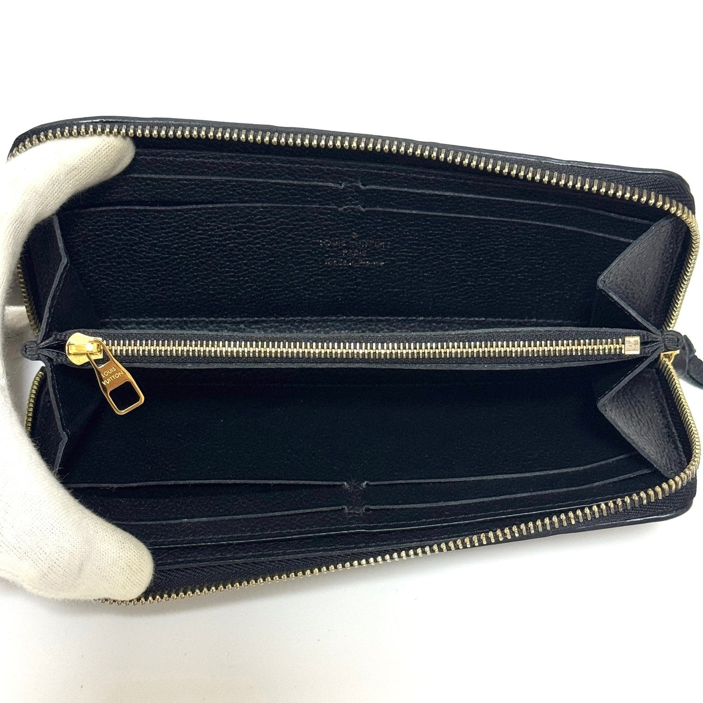 LOUIS VUITTON モノグラム アンプラント アンプラント ポルトフォイユ・クレマンス ノワール M60171 財布 シリアル:SP4129 B2733