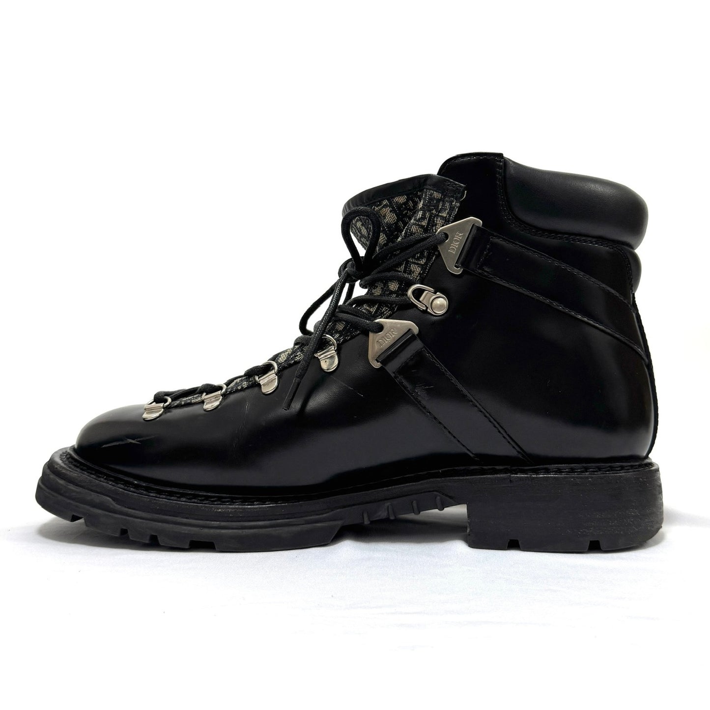 Dior HOMME ディオールオム サイズ:41 (約26cm)21AW オブリーク ジャガード マウンテン ブーツ EXPLORER BOOTS II エクスプローラー2 ブラック B2819