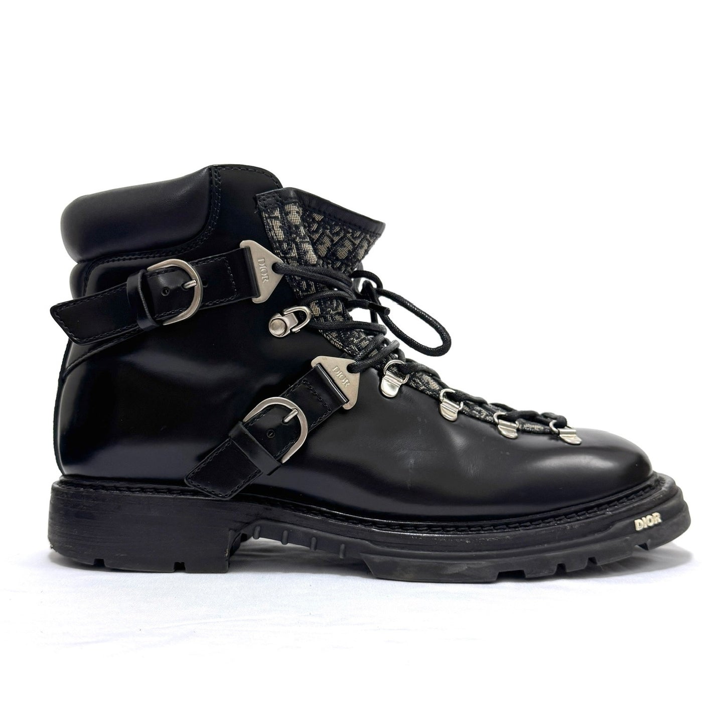 Dior HOMME ディオールオム サイズ:41 (約26cm)21AW オブリーク ジャガード マウンテン ブーツ EXPLORER BOOTS II エクスプローラー2 ブラック B2819