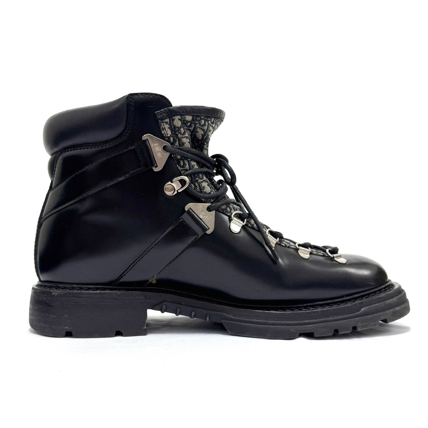 Dior HOMME ディオールオム サイズ:41 (約26cm)21AW オブリーク ジャガード マウンテン ブーツ EXPLORER BOOTS II エクスプローラー2 ブラック B2819