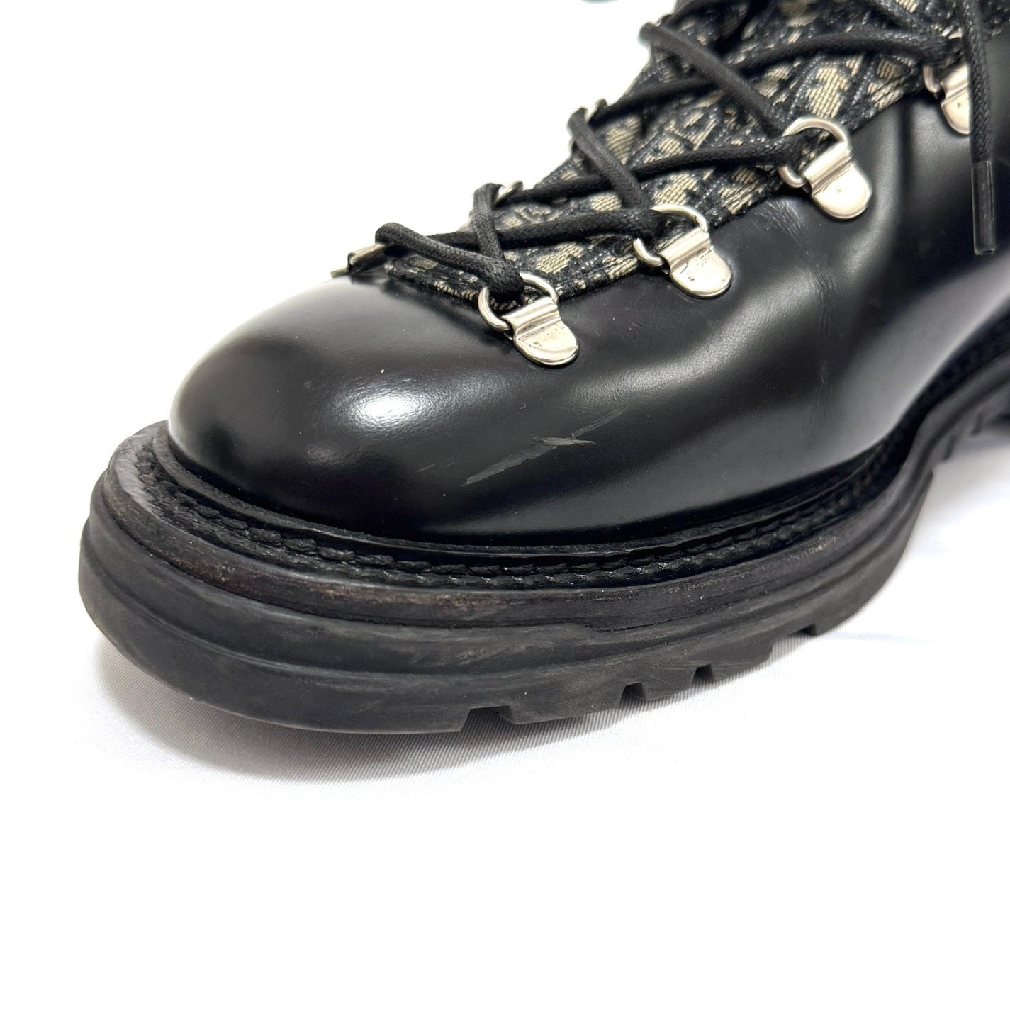 Dior HOMME ディオールオム サイズ:41 (約26cm)21AW オブリーク ジャガード マウンテン ブーツ EXPLORER BOOTS II エクスプローラー2 ブラック B2819