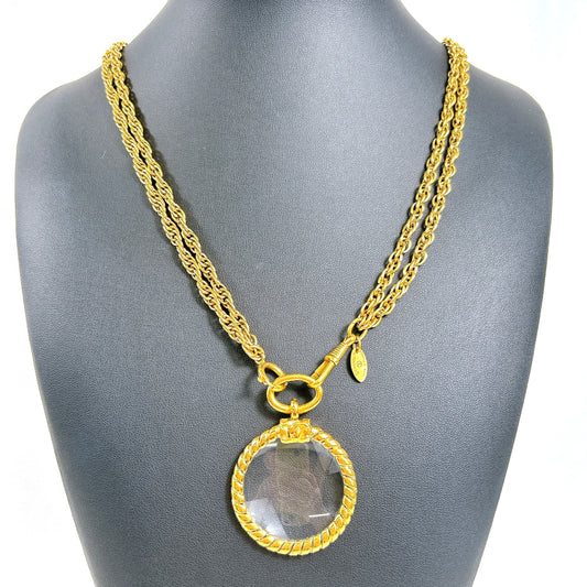 B1606 シャネル ネックルーペ ココマーク ゴールド チェーン 刻印あり