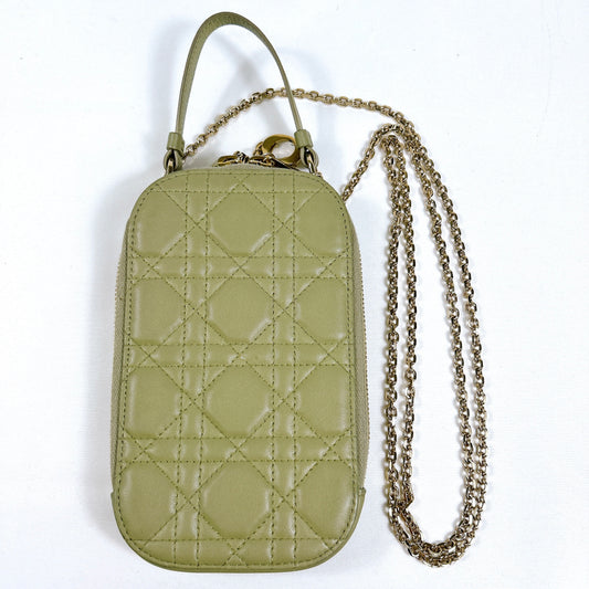 B0734 クリスチャンディオール カナージュ フォン ショルダーバック 2way ロゴチャーム