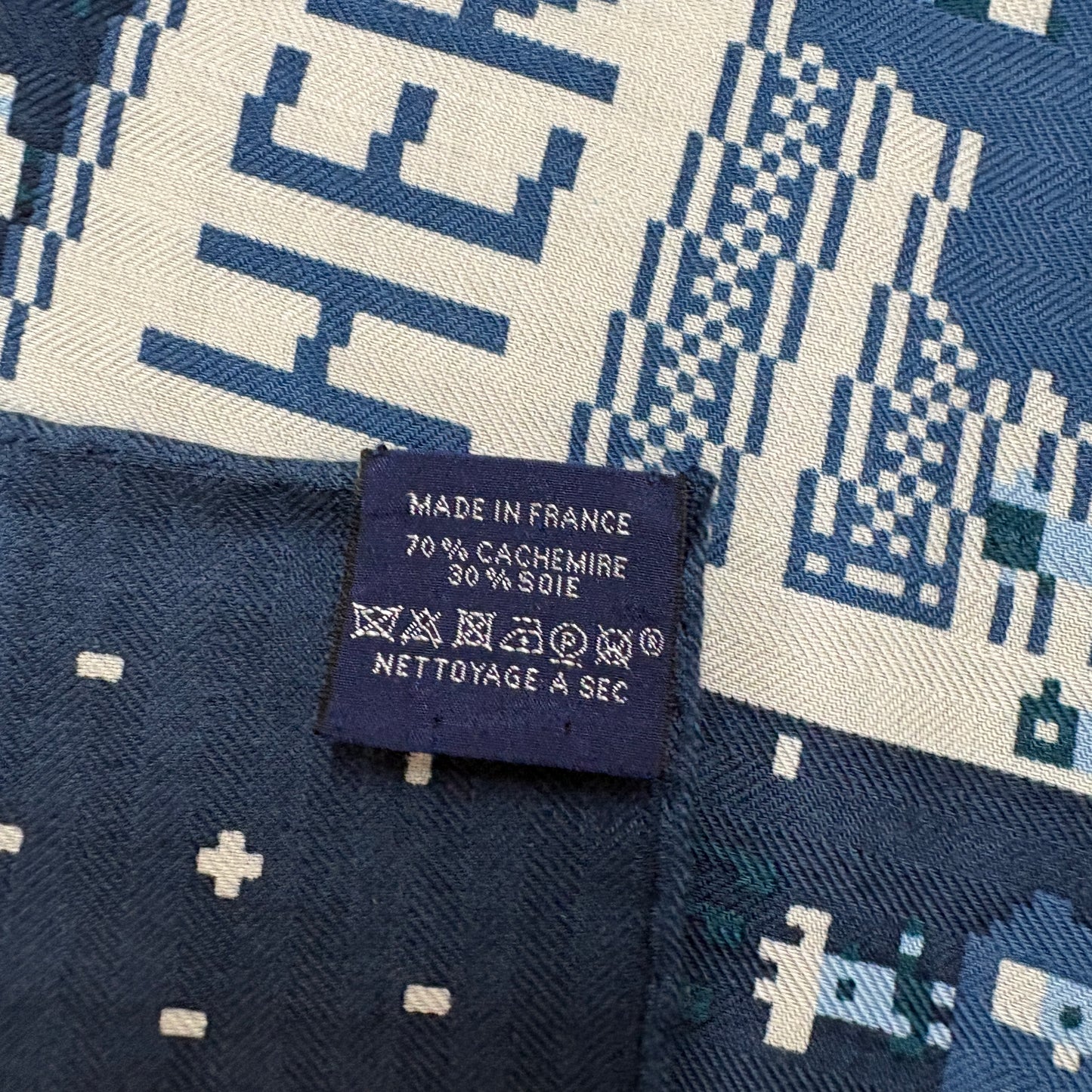 E2974 エルメス スカーフ カレ100 カレジェアン フォーブルパーティー Faubourg Party カシシル