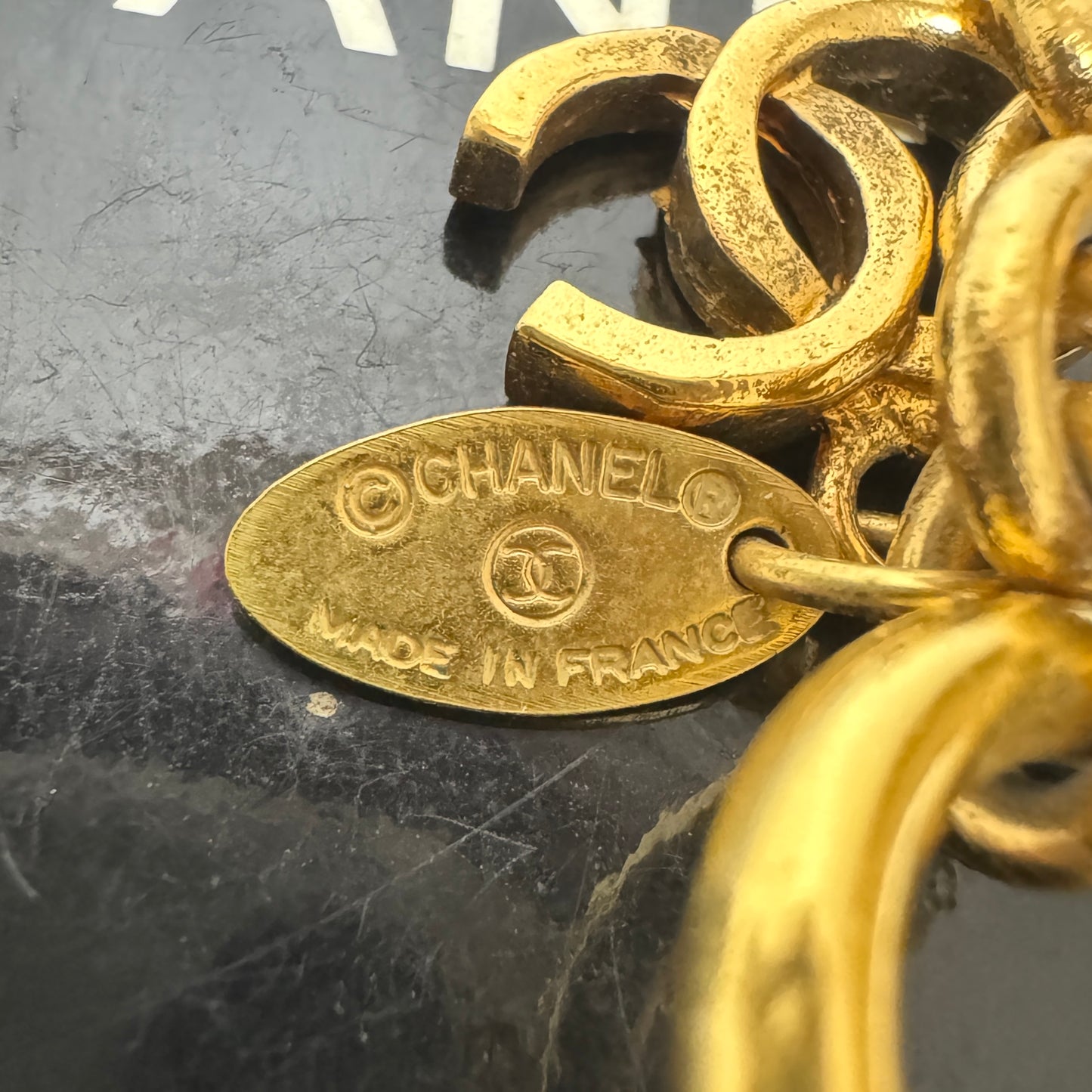 シャネル ココマーク フェイクパール ネックレス スター ヴィンテージ E0044