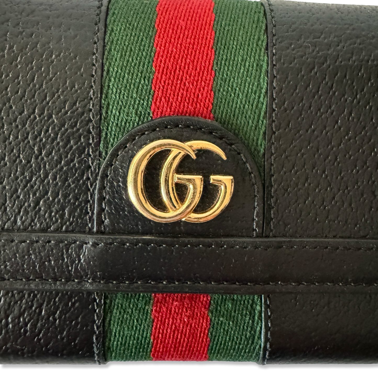 A2896 グッチ オフィディア ブラック 長財布 GG