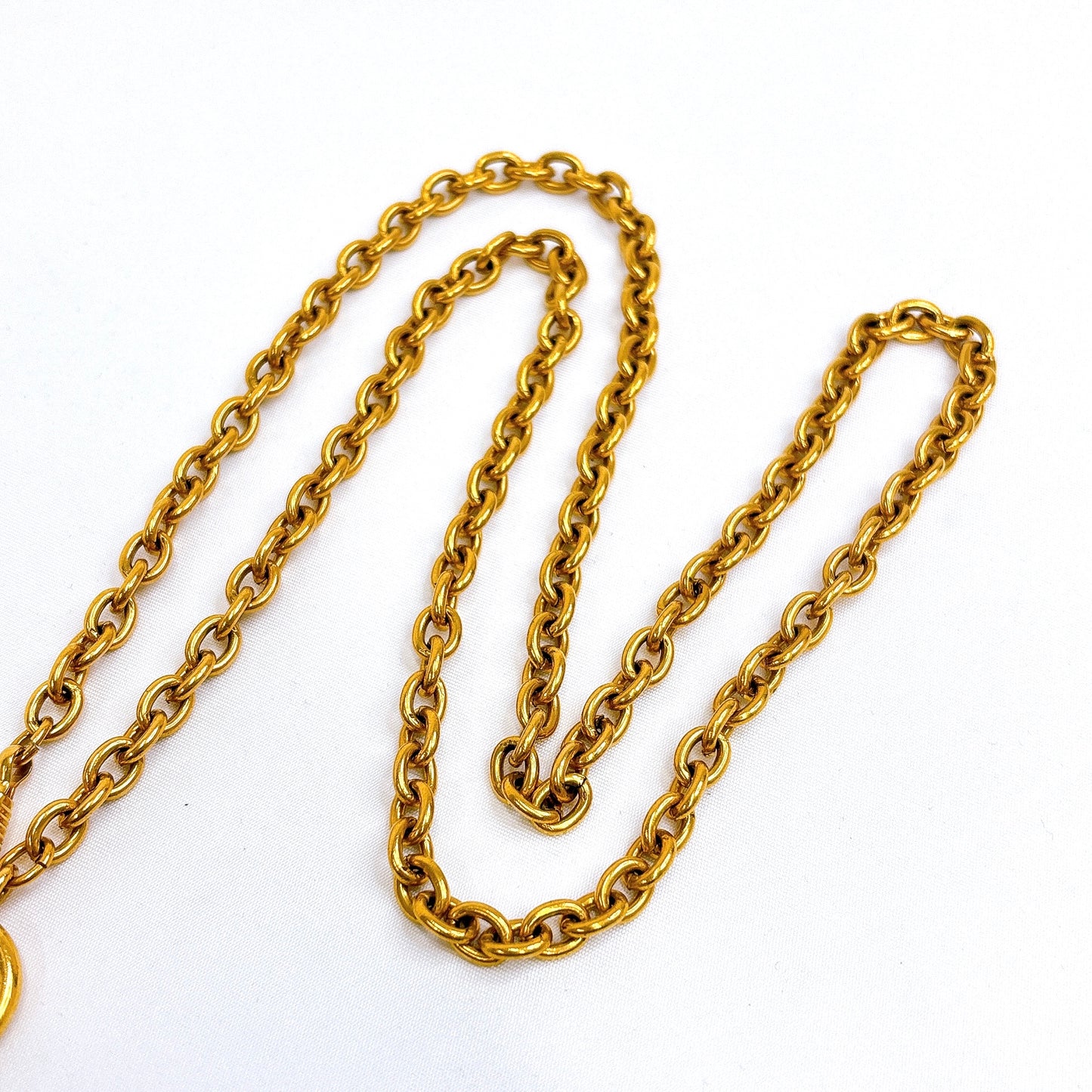 B0639 シャネル マトラッセ ココマーク ヴィンテージ ネックレス 刻印3859【買戻し対象】
