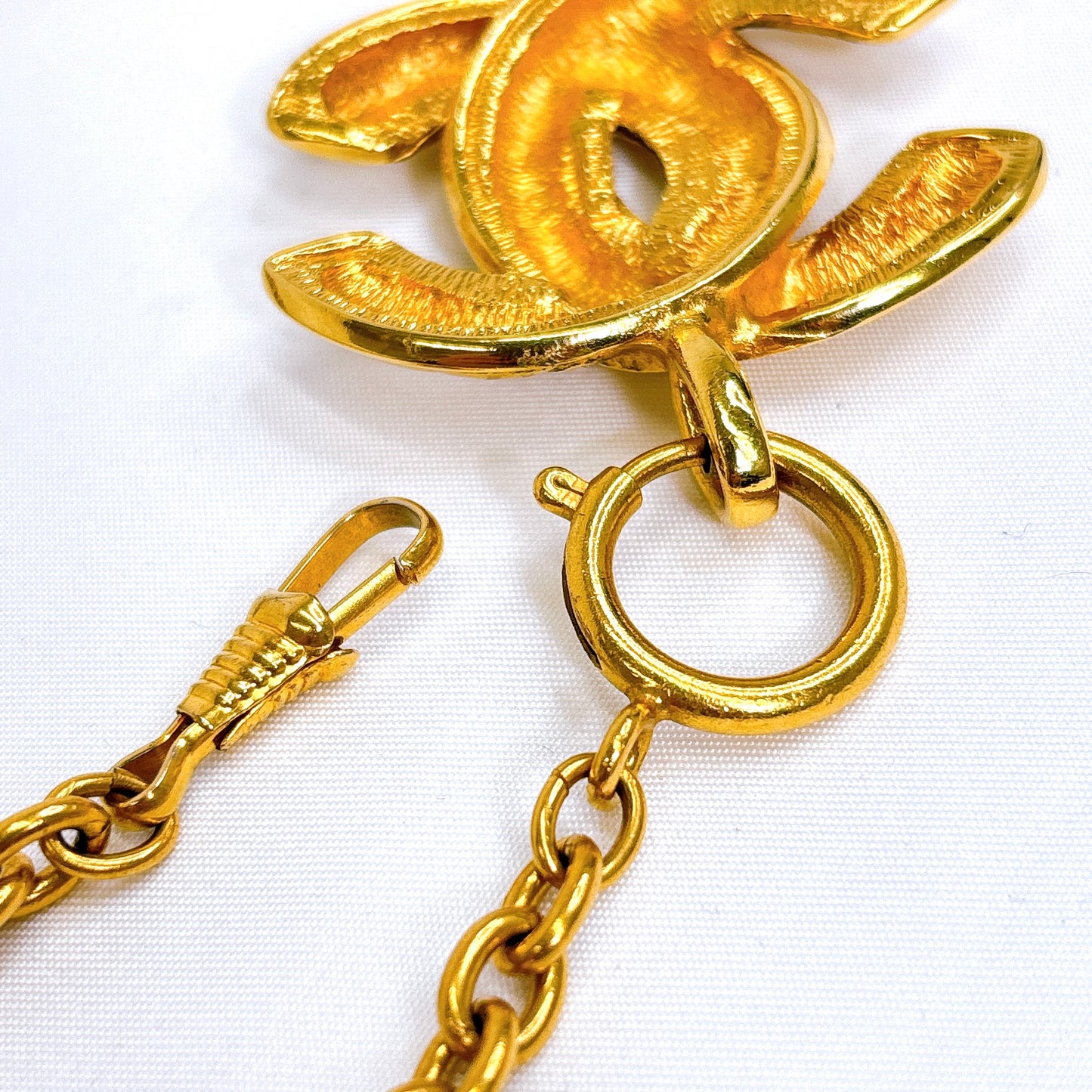 B0639 シャネル マトラッセ ココマーク ヴィンテージ ネックレス 刻印3859【買戻し対象】