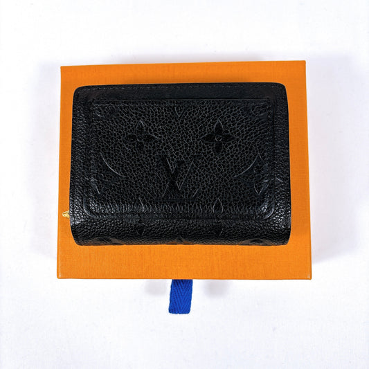 B1181 ルイヴィトン ポルトフォイユ クレア コンパクトウォレットノワール M80151  NFC