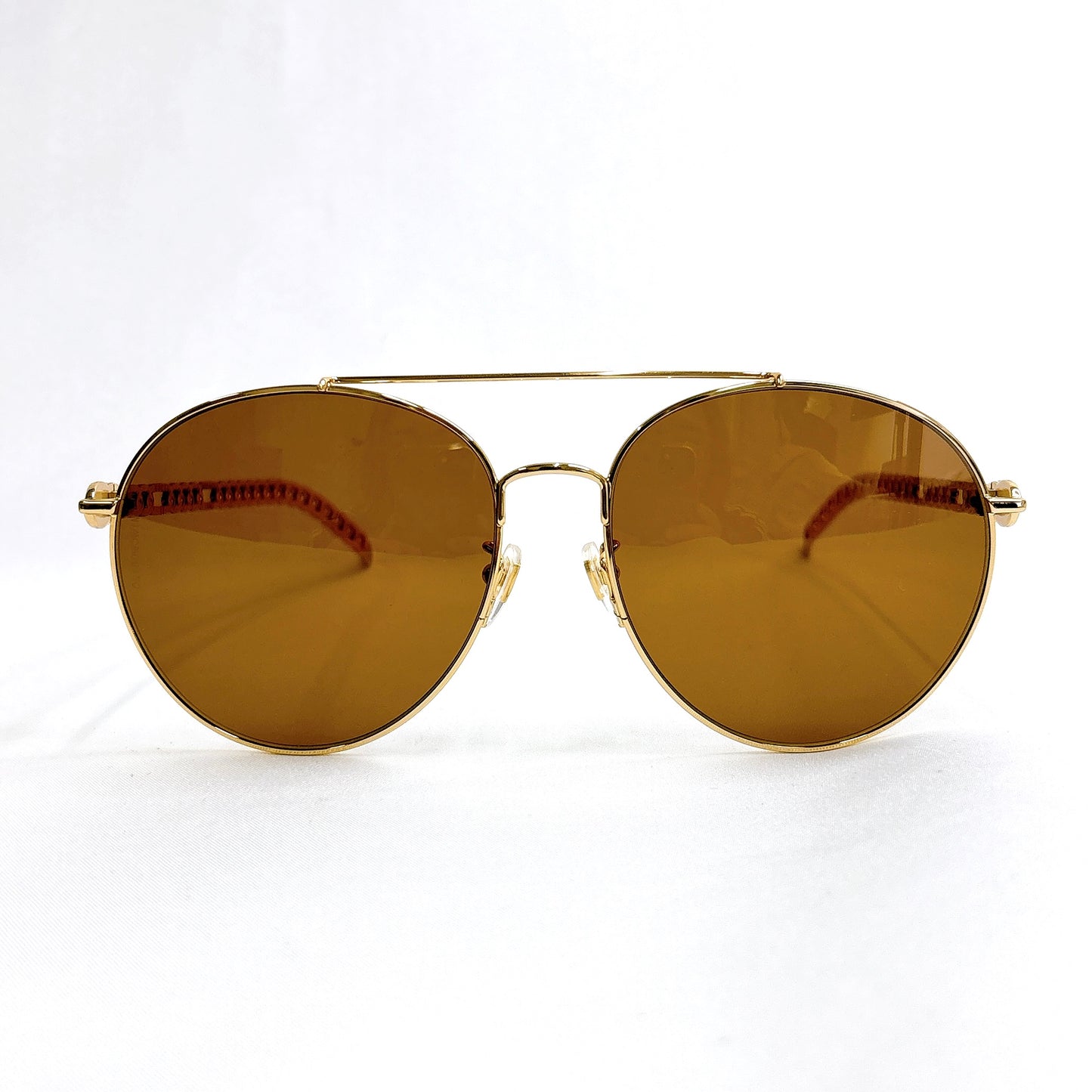 B1366 グッチ ラウンドフレーム サングラス GGマーク