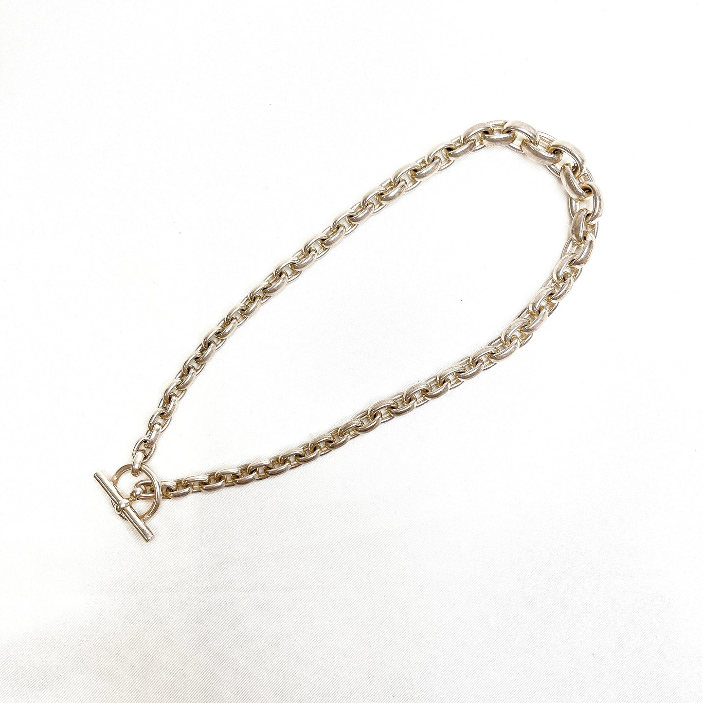 B1501 ライフ リドム リップル ネックレス シルバー チェーン 925【買戻し対象】