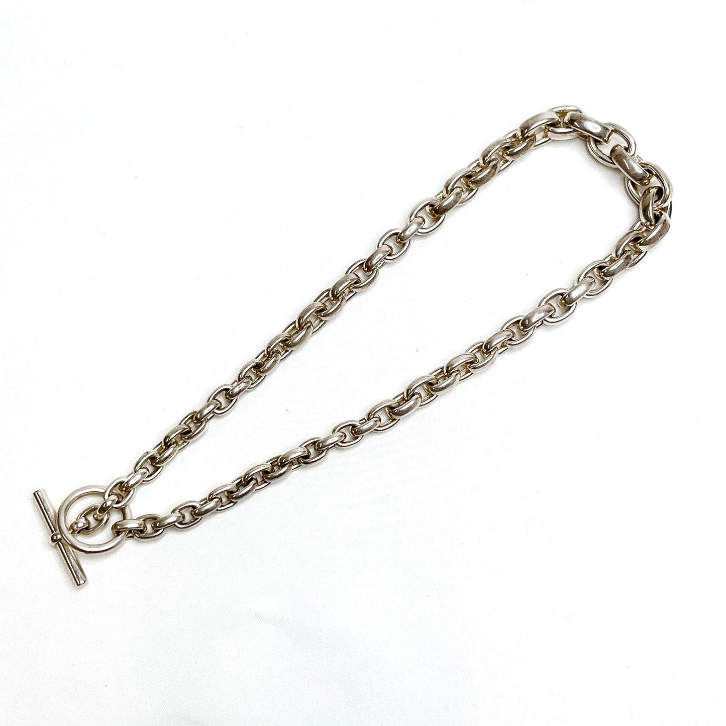 B1501 ライフ リドム リップル ネックレス シルバー チェーン 925【買戻し対象】