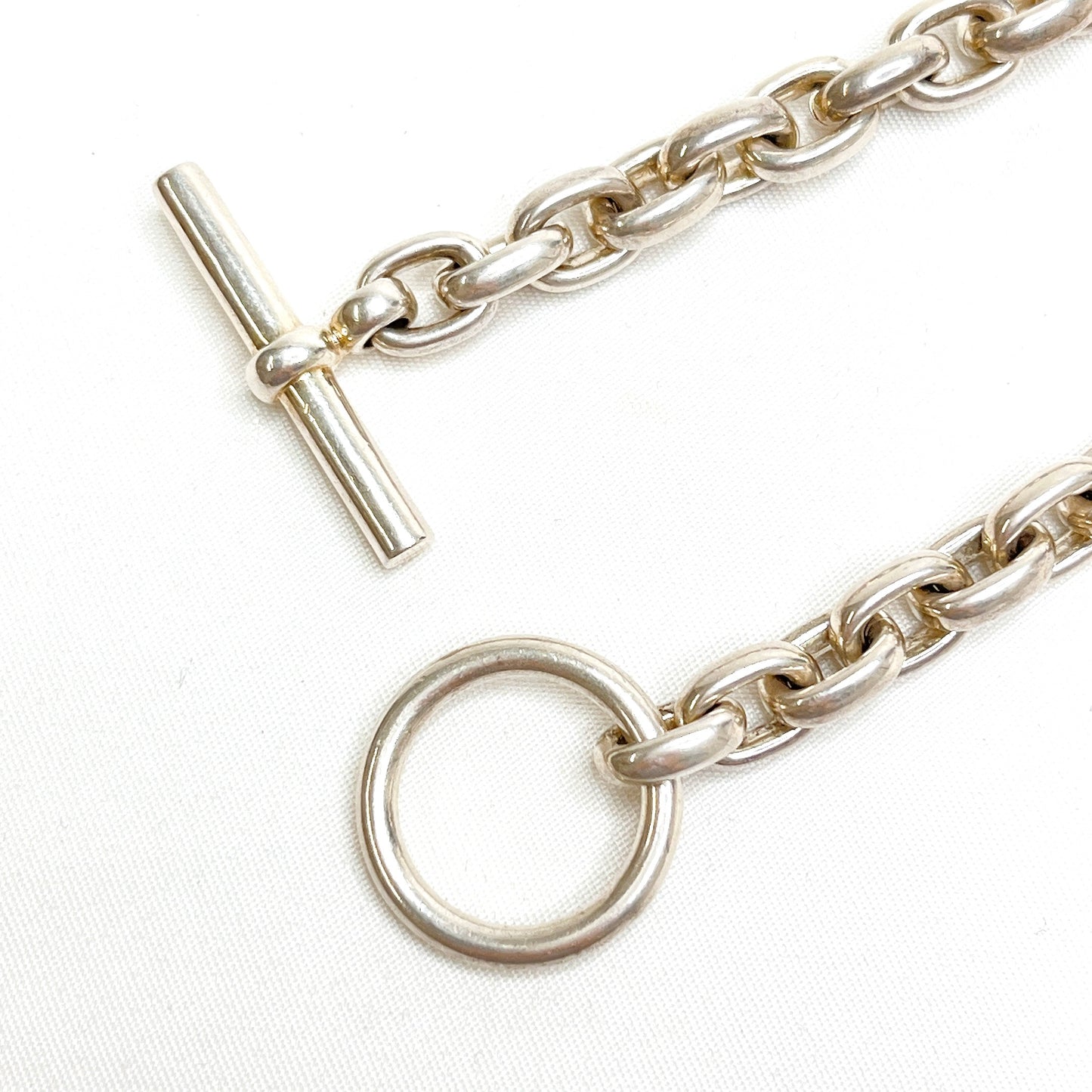 B1501 ライフ リドム リップル ネックレス シルバー チェーン 925【買戻し対象】
