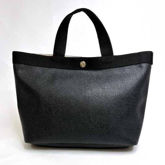 B1506 エルベシャプリエ ハンドバッグ ブラック キャビア