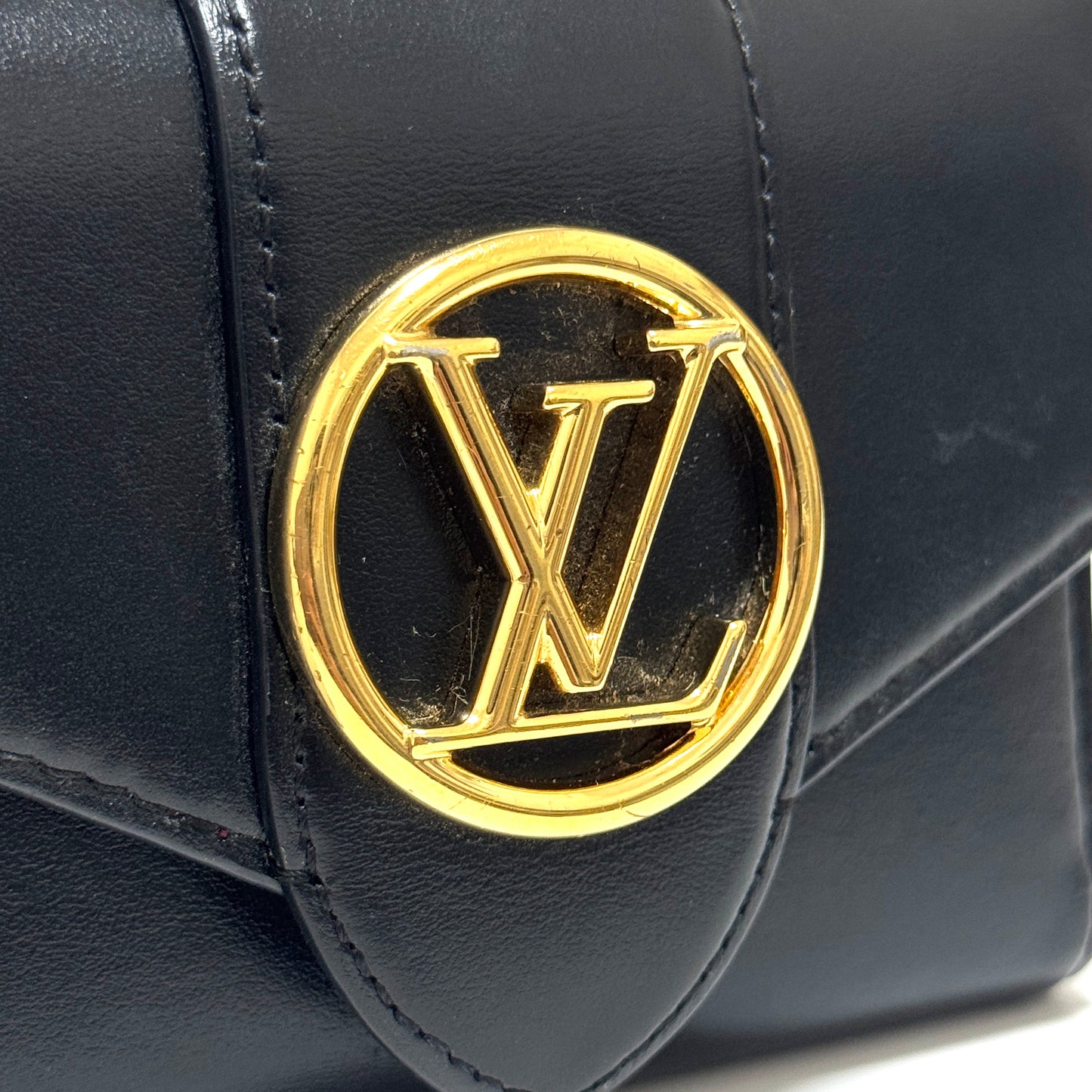 ルイヴィトン ポルトフォイユ ポンヌフ コンパクト 財布 三つ折り 黒 B3280