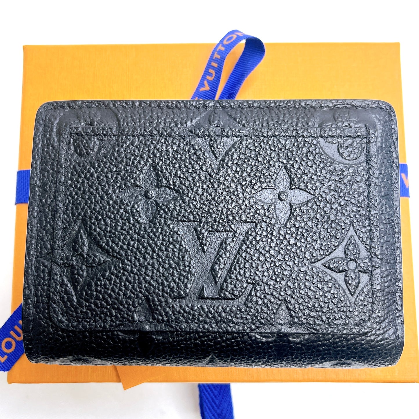 B2062 ルイヴィトン モノグラム アンプラント クレア 財布 ウォレット 黒 RFID【買戻し対象】