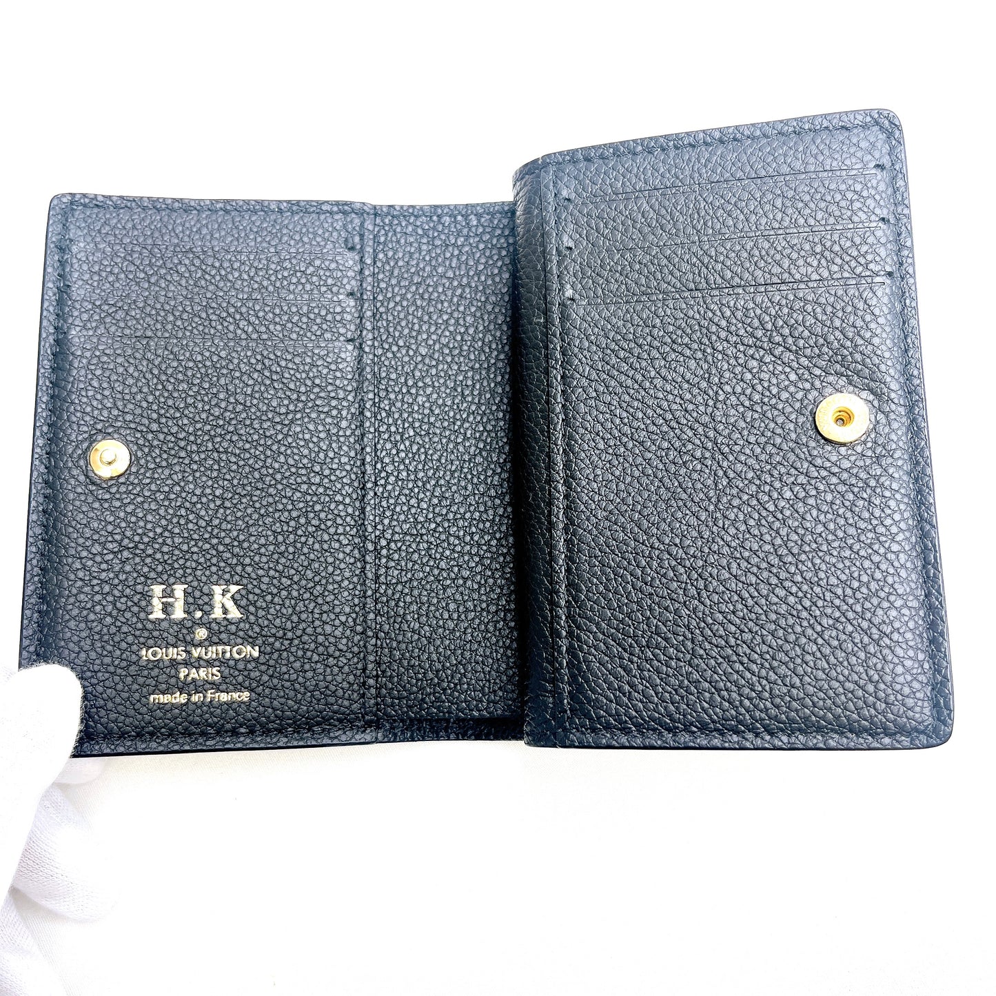 B2062 ルイヴィトン モノグラム アンプラント クレア 財布 ウォレット 黒 RFID【買戻し対象】