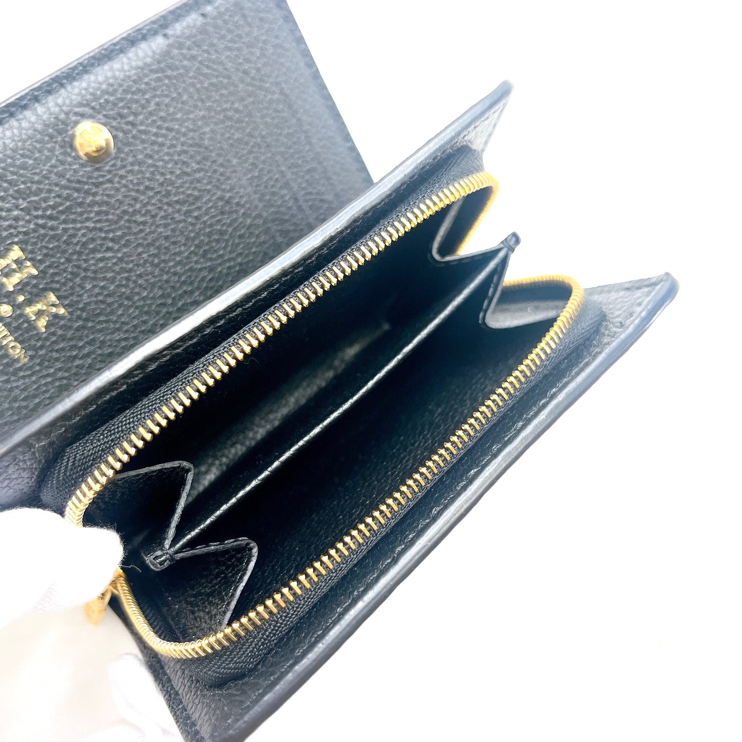 B2062 ルイヴィトン モノグラム アンプラント クレア 財布 ウォレット 黒 RFID【買戻し対象】