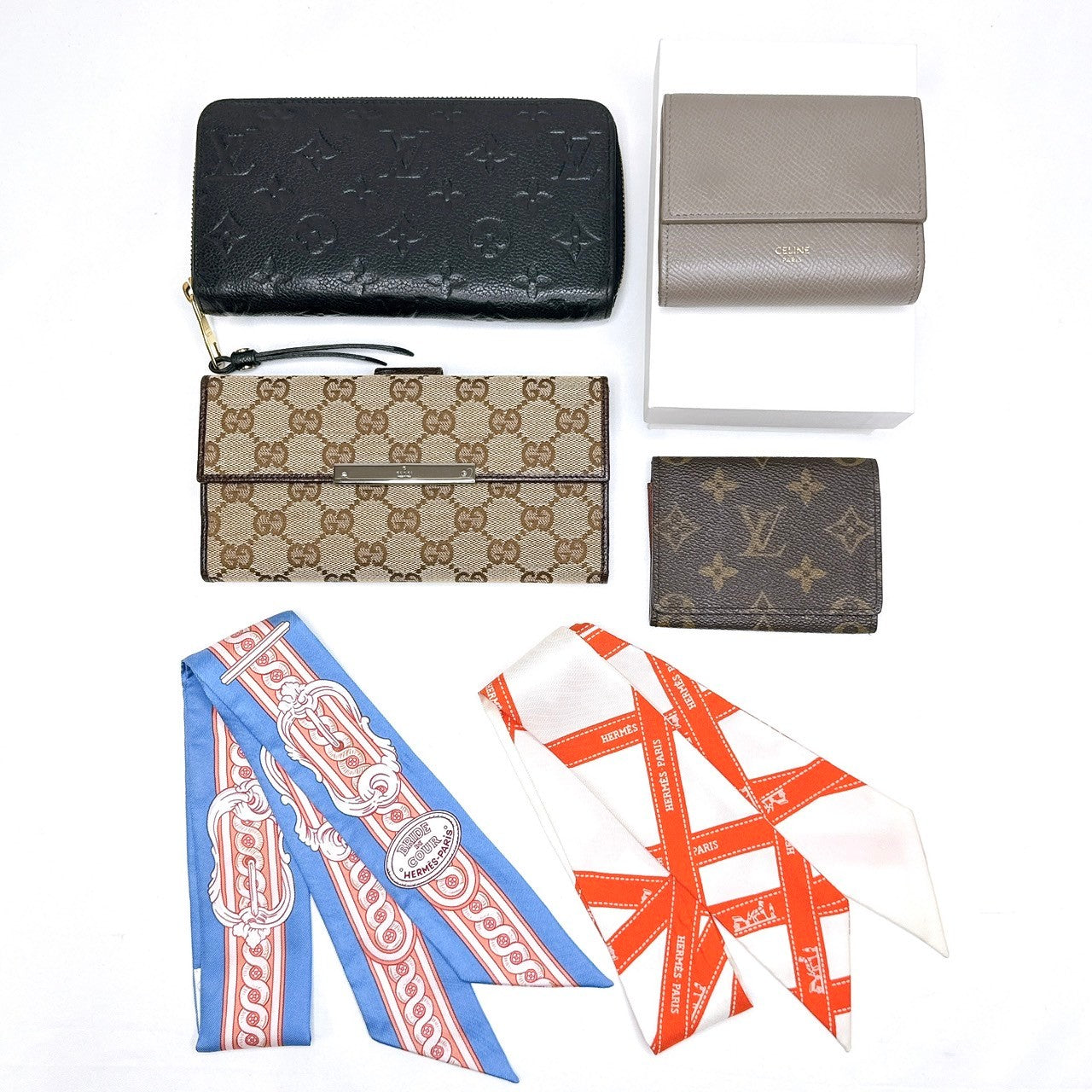 エルメス ルイヴィトン セリーヌ グッチ 6点セット B0099 B0104 B0105 B0108 B0085 B0086
