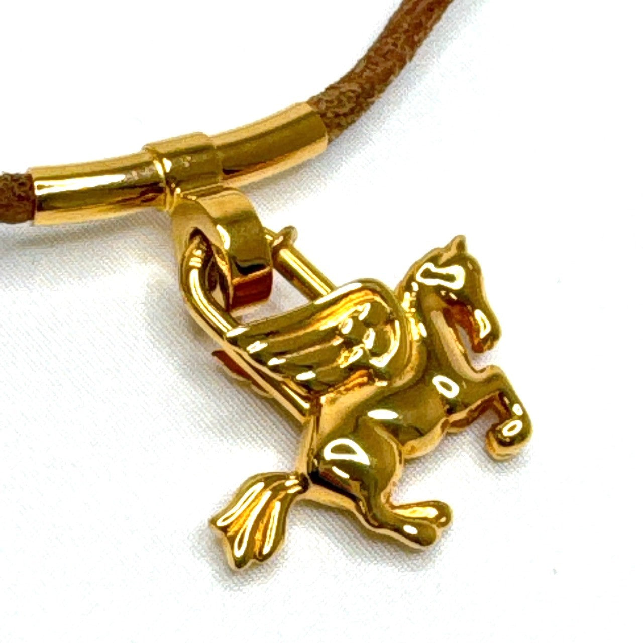 A3921 エルメス ペガサス カデナ チャーム ネックレス