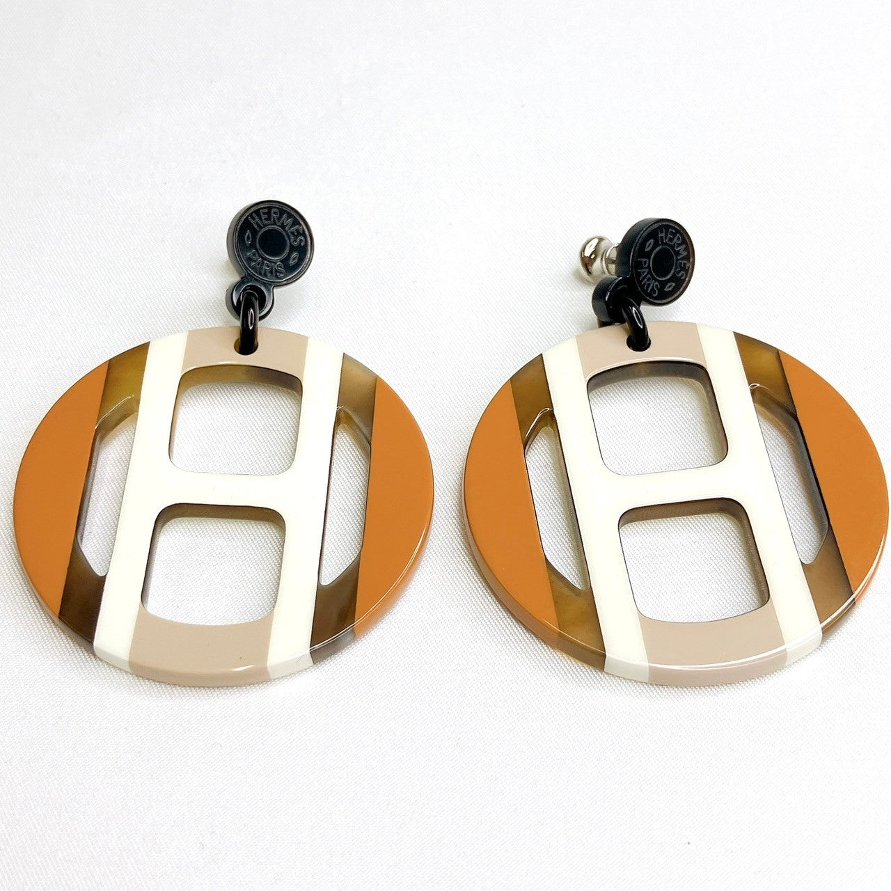 A4343 エルメス Hエキップ バッファローフォーン ピアス