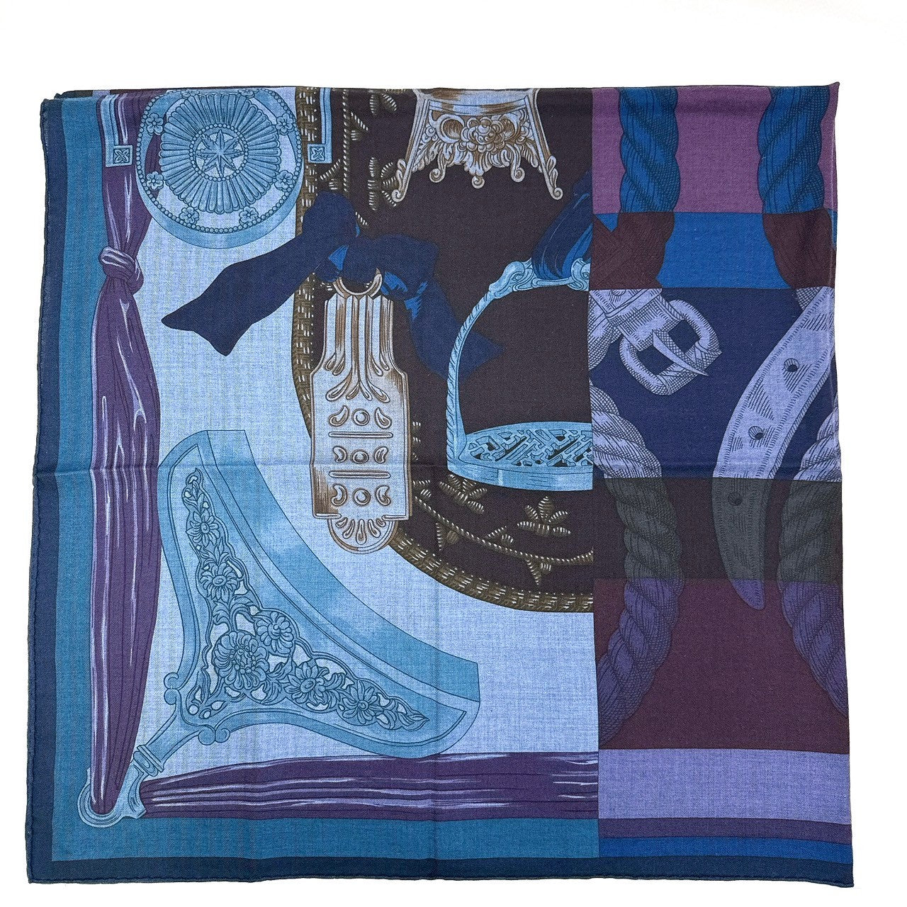 B0094 エルメス CAVALLERIA D'ETRIERS 鐙 カレジェアン140 参考定価¥147,000