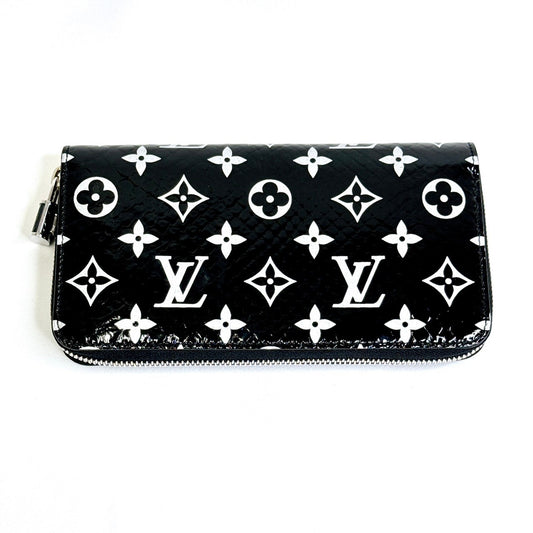 B0267 ルイヴィトン ジッピーウォレット 長財布 パイソン エキゾチックレザー ブラック N96955 シリアルICチップ【買戻し対象商品】