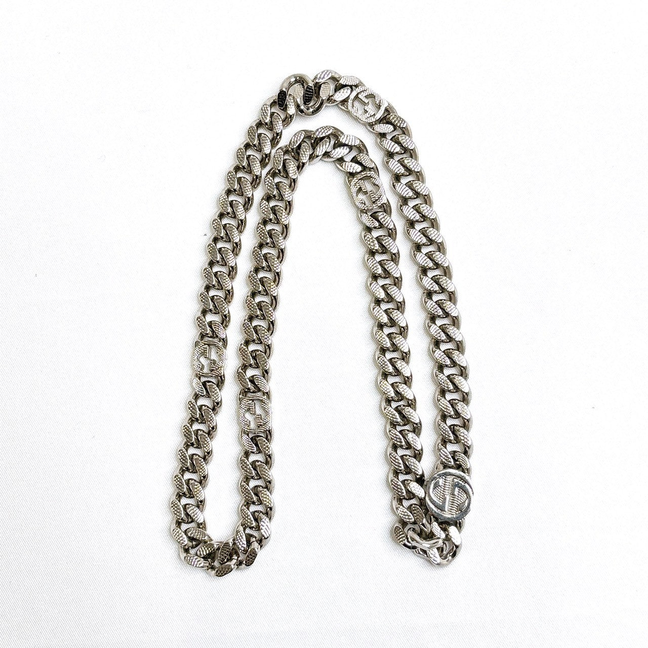 B0268 グッチ インターロッキングG ネックレス