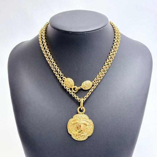 B0305 シャネル ココマーク 95A ロングネックレス 【買戻し対象商品】