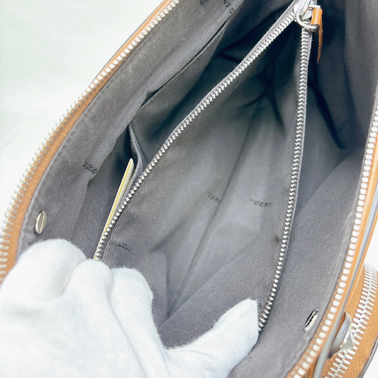 B0399 フェンディ バイザウェイ ミディアム ショルダーバッグ キャンバス レザー 2WAY 8BL124