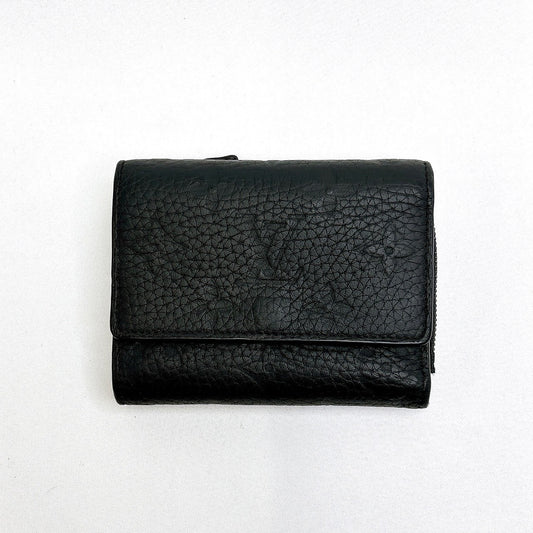 B0592 ルイヴィトン M82556 トリヨン パイロット ブラック 折り財布 RFID