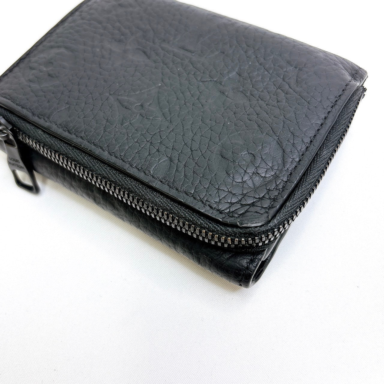 B0592 ルイヴィトン M82556 トリヨン パイロット ブラック 折り財布 RFID