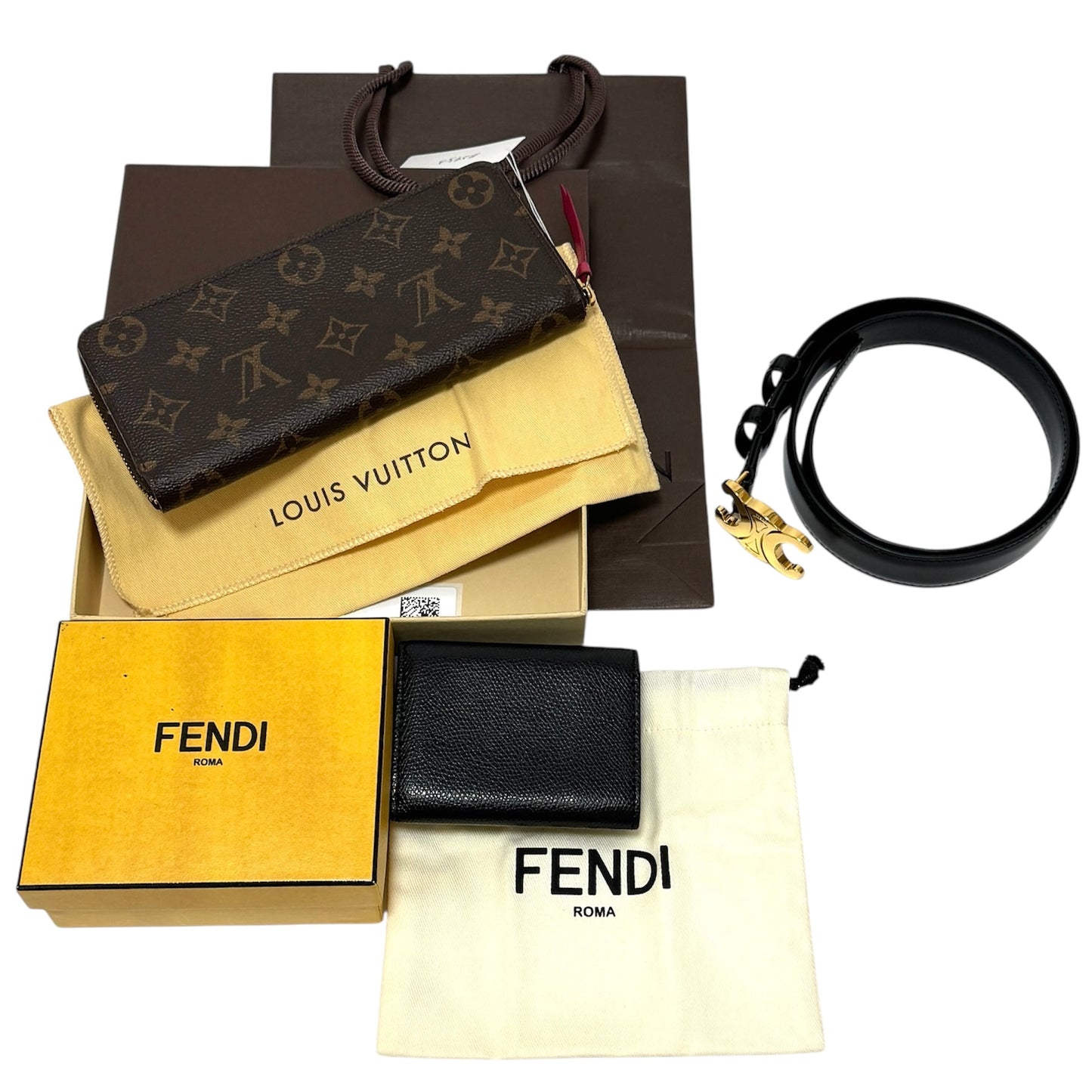 (パックNo.9) ルイヴィトン FENDI セリーヌ 3点セット B2453 B2495 B2547