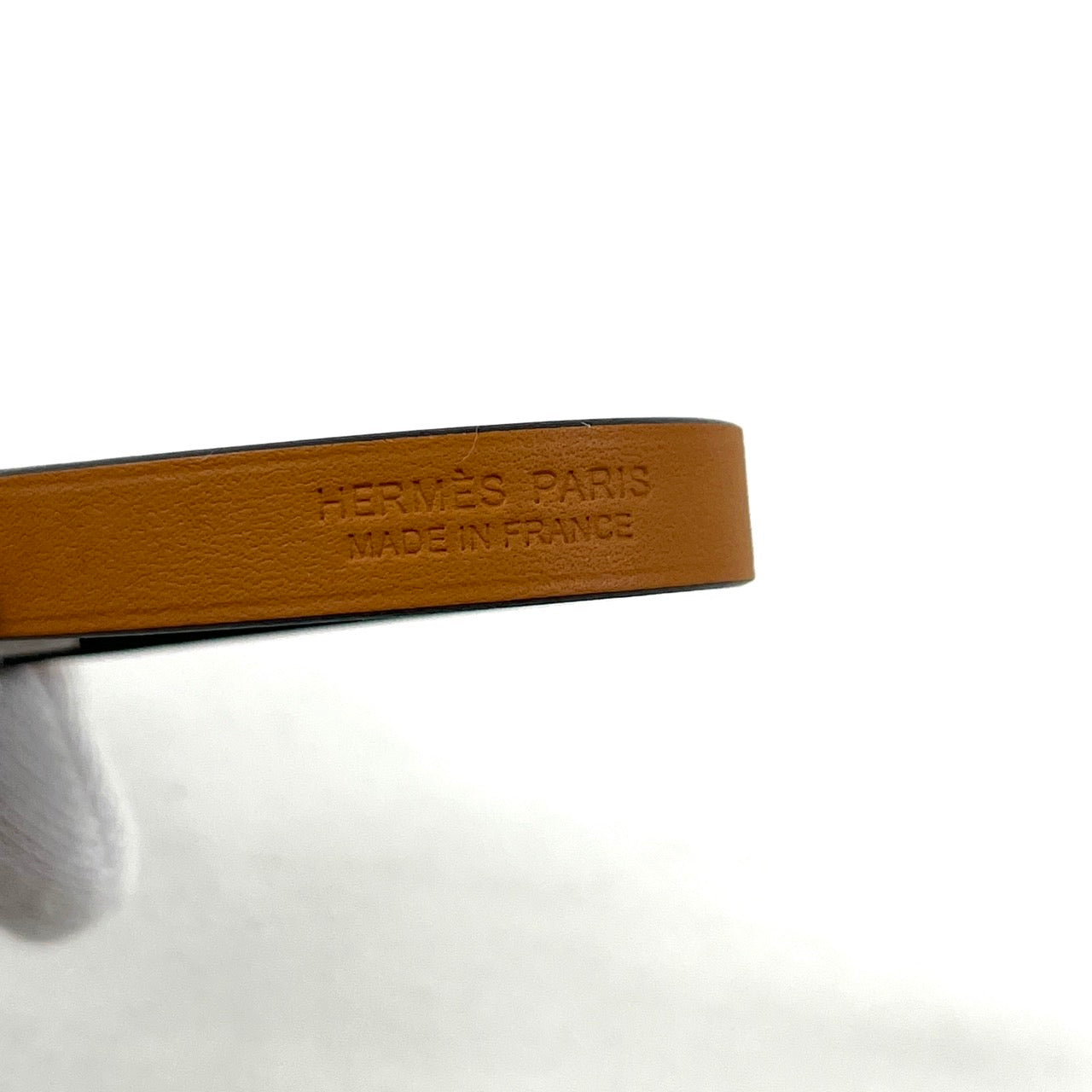 B2345 エルメス レザーブレスレット ミニ・ケリードゥブルトゥール ブラック U刻 サイズT2