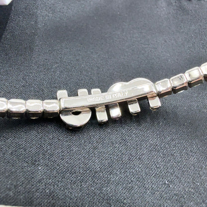 ミュウミュウ ロゴ チョーカー GP シルバー B2735