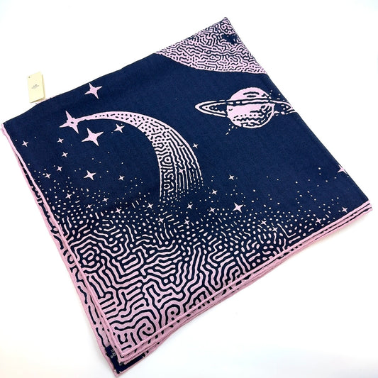 エルメス カレ ジェアン CLAIR DE LUNE クレール ドゥ リュンヌ スカーフ カシミヤ ネイビー ソルド品 B2743