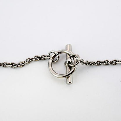 エルメス ネックレス ミニマイヨンPM メタル シルバー ブラック B3187