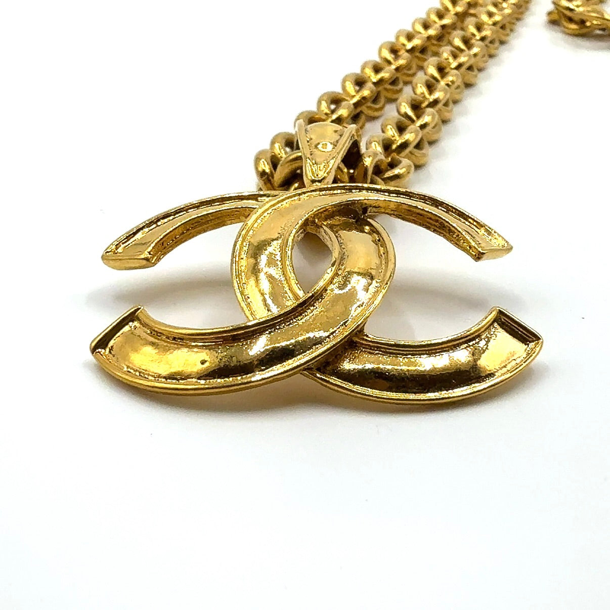 シャネル ココマーク 94P ココマーク ネックレス ヴィンテージ ゴールド 【買い戻し対象】 B2402