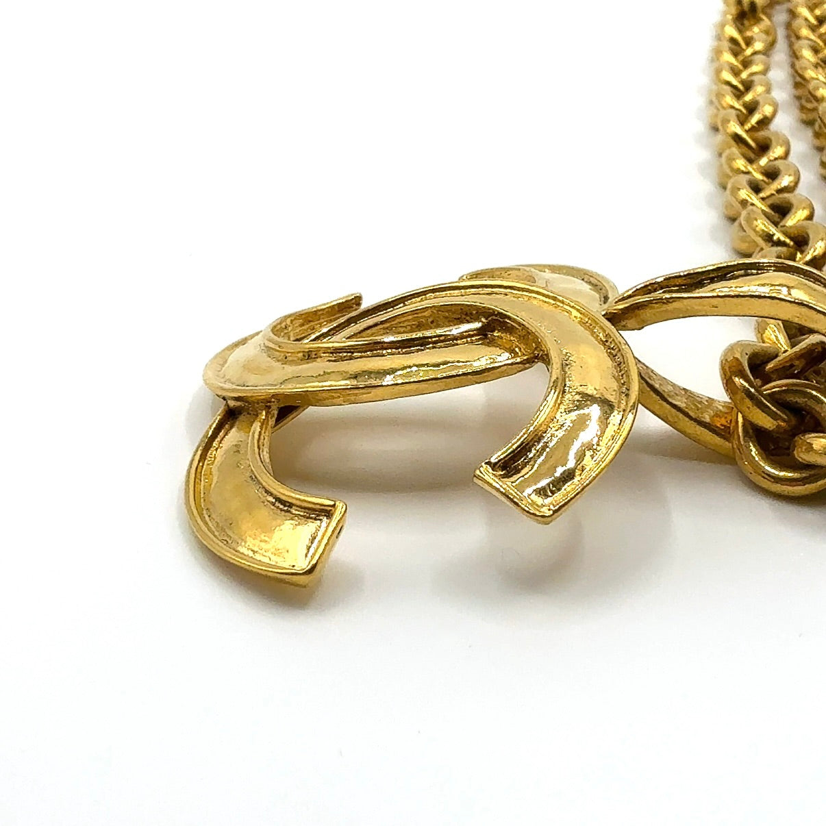 シャネル ココマーク 94P ココマーク ネックレス ヴィンテージ ゴールド 【買い戻し対象】 B2402