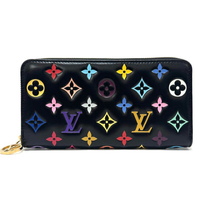 ルイヴィトン×村上隆 モノグラムエンボス LV × TMジッピーウォレット ラウンドジップウォレット マルチカラー 日本限定 RFID B2655