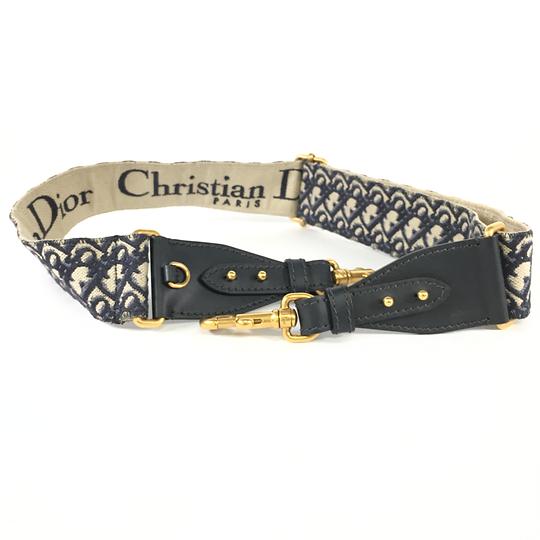 ディオール オブリーク トロッター ジャガード ショルダーストラップ ネイビー B3182