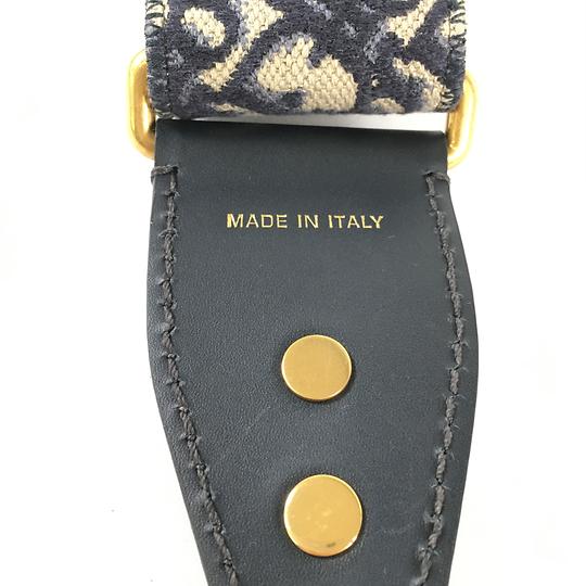 ディオール オブリーク トロッター ジャガード ショルダーストラップ ネイビー B3182